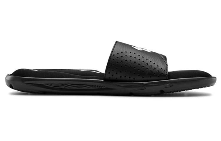 Under Armour Ignite 6 Slide 'Black White' 4