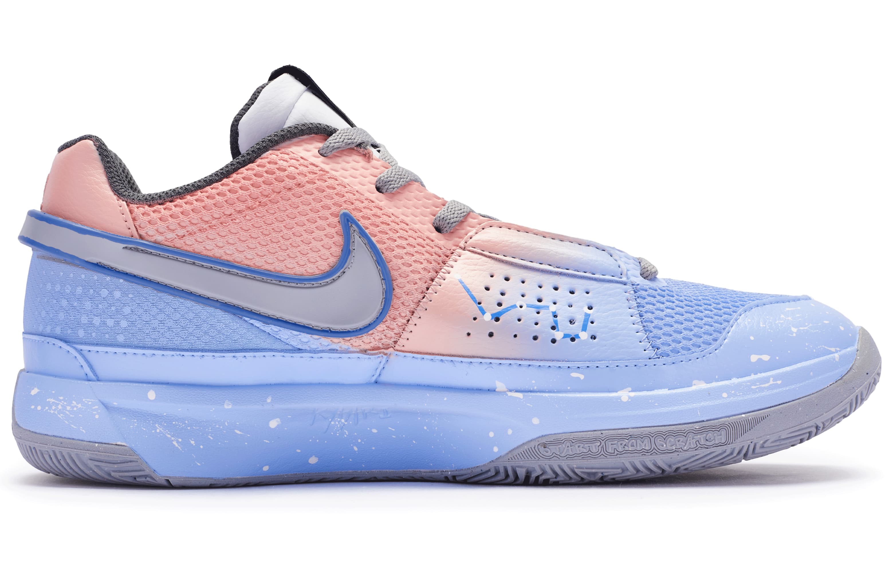 Nike Ja 1 Morant 1st Generation 811 Manufacturing Cushioning Wear-Resistant Low-Top Basketball Shoes Men's Purple Pink 4