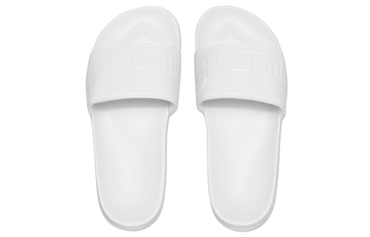PUMA Leadcat Patent Slide White Women's 5