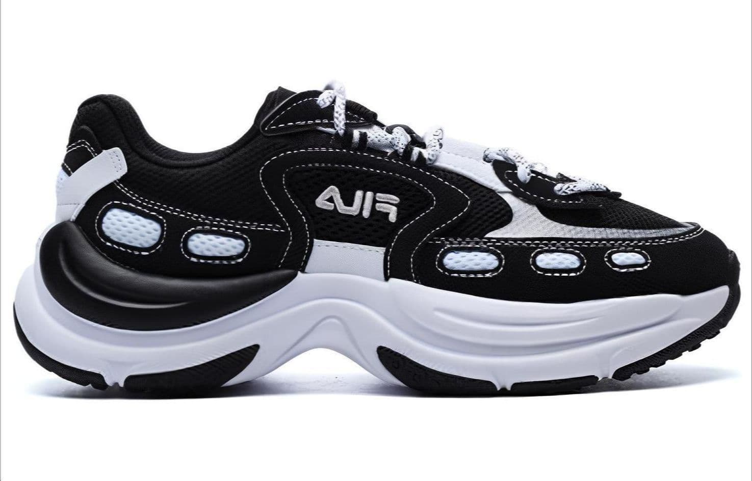 FILA Arch Vintage Shoes 'Black White' Women's 2