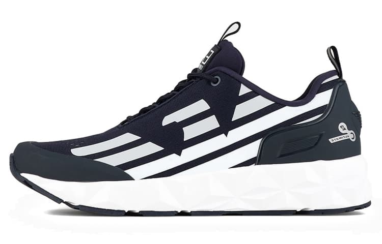 EMPORIO ARMANI Low-Top Casual Shoes Unisex Blue White