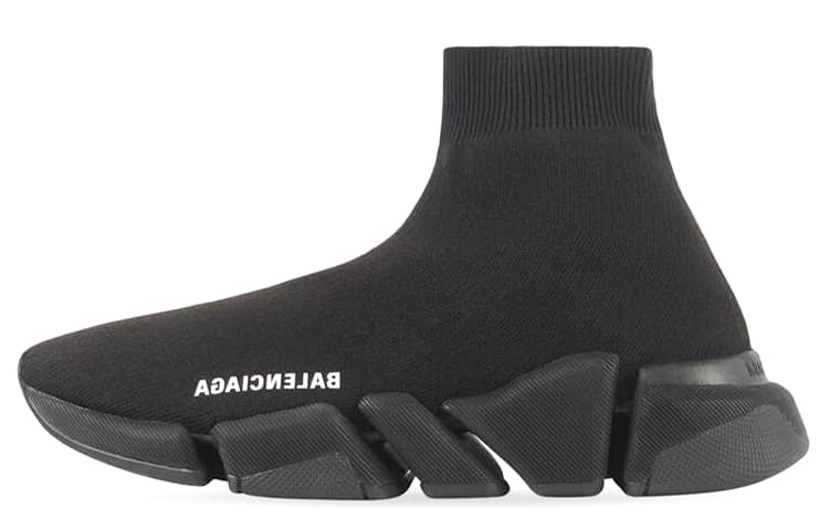 Balenciaga Speed 2.0 Sneaker 'Black Recycled Knit' Women's 2