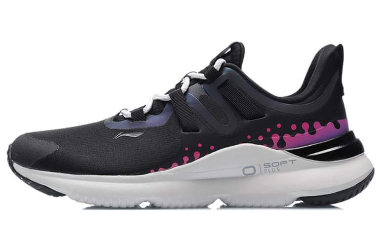 LINING SOFT PLUS Casual Shoes Women's Low-Top Black Pink 2