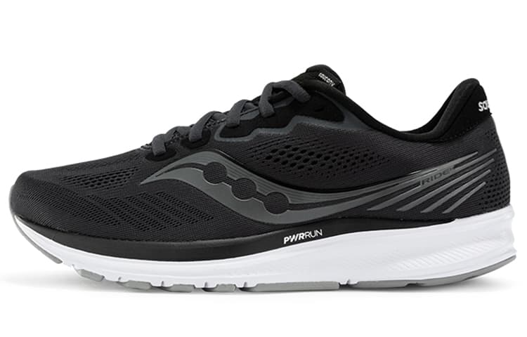 saucony Women's Ride 14 Wide 'Charcoal' 2