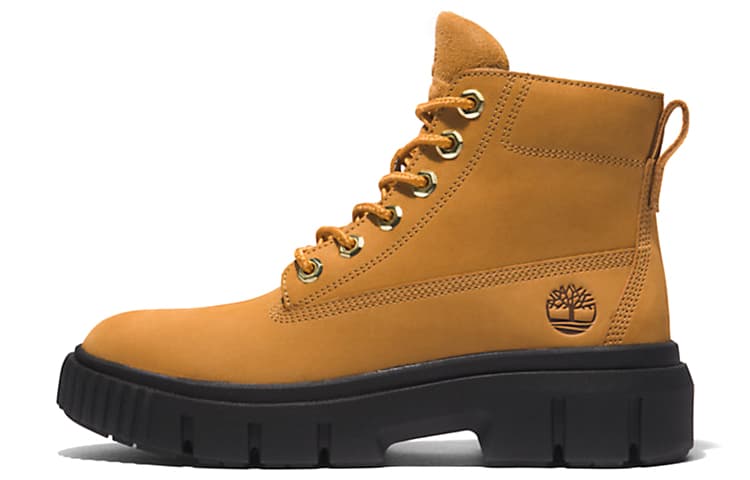 Timberland Greyfield Lace-Up Short Outdoor Boots Women's Brown Black 2
