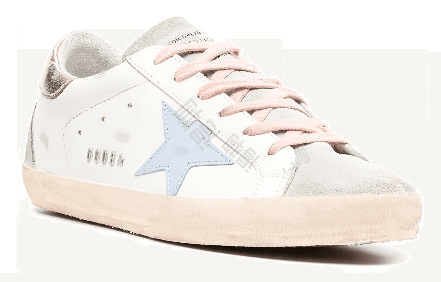 Golden Goose Super Star White Silver Ice Blue Women's 4
