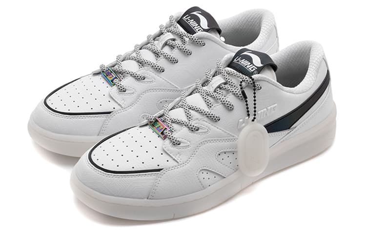 LiNing 937 Vintage Basketball Shoes Women's Low-Top White Black 5