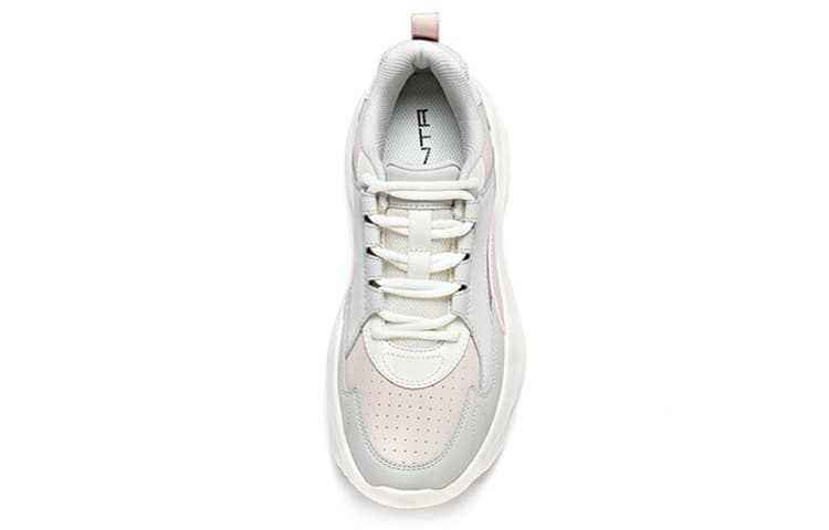 ANTA Life Collection Chunky Sneakers Women's Low-Top Gray White 5