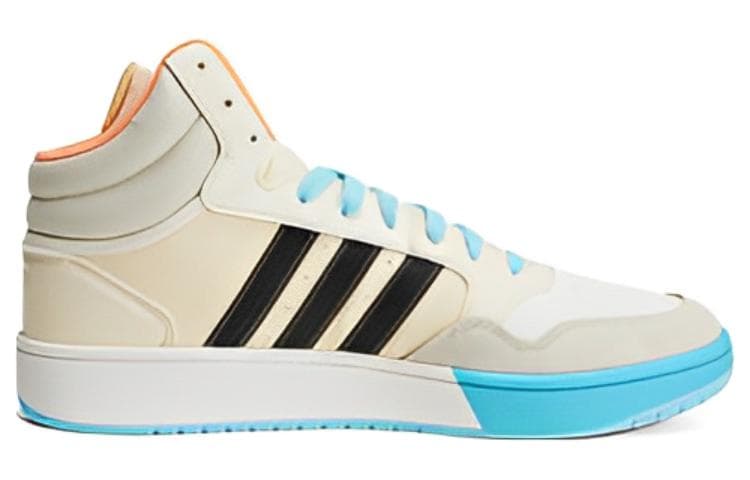Adidas Neo Hoops 3.0 Mid Shoes 'Beige Blue' 4
