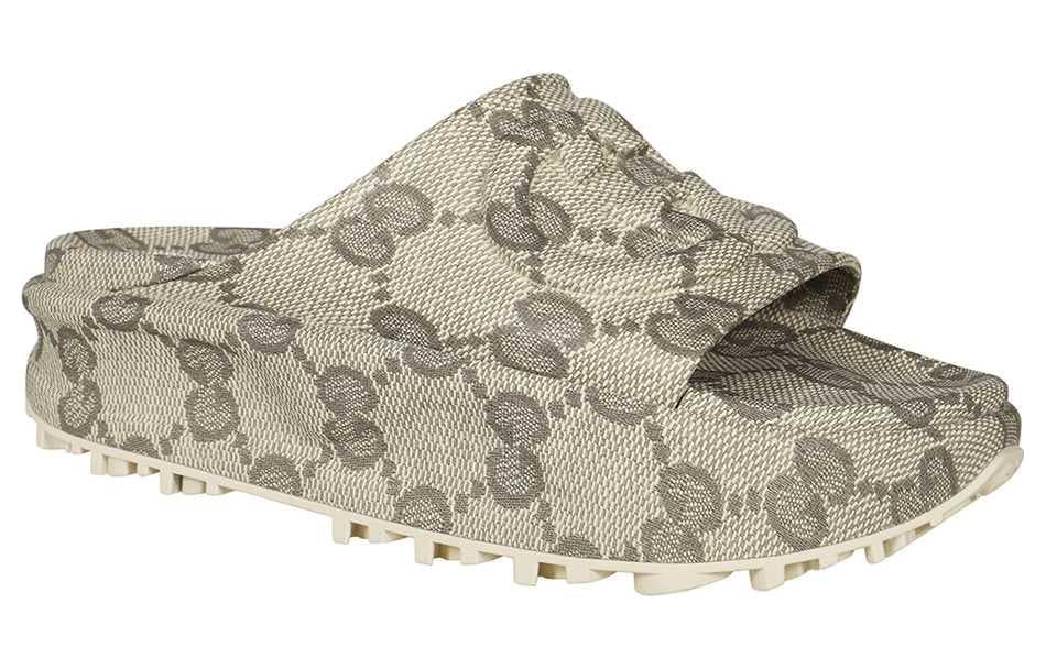 GUCCI GG Oversize Slide Sandals Women's 5
