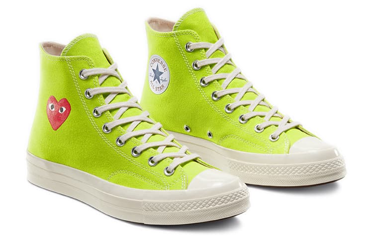Converse Chuck Taylor All Star 70 Hi Comme Des Garcons Play Bright Green 6