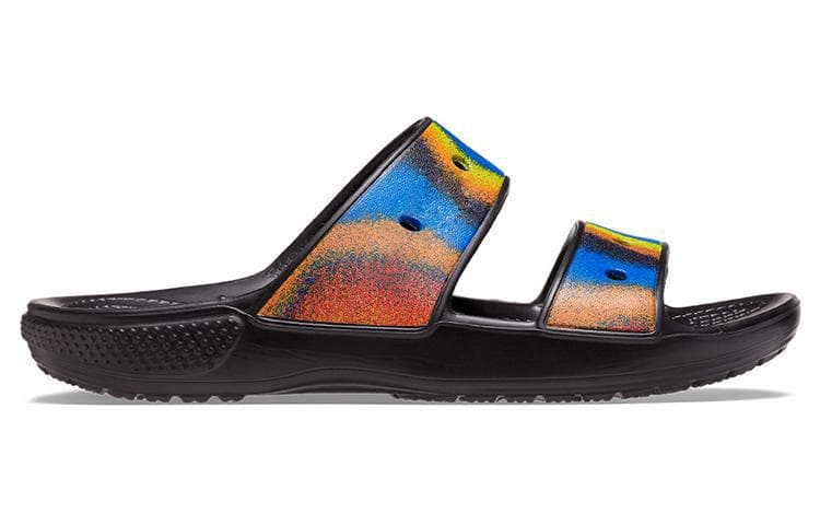 Crocs Slide Slippers Unisex Black/Multicolor Color 4