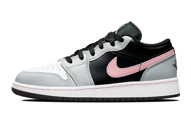 Jordan 1 Low 'Black Grey Pink' GS