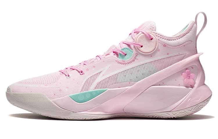 LINING SONIC 10 Basketball Shoes Men's Mid top Primrose Pink