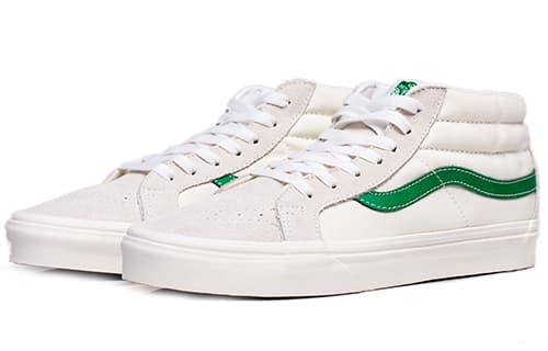 Vans SK8 Mid White Green 6