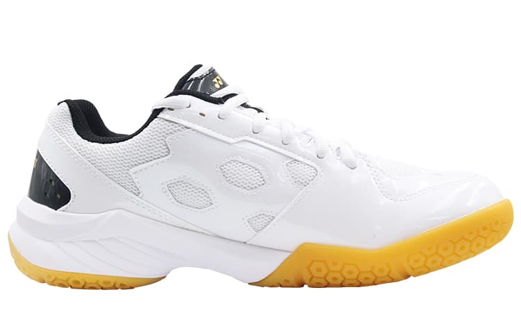 YONEX Power Cushion Low-Top Badminton Shoes Unisex White Gold 3