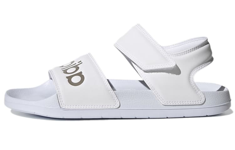 Adidas Adilette Sandal 'White Champagne Metallic' Women's 2