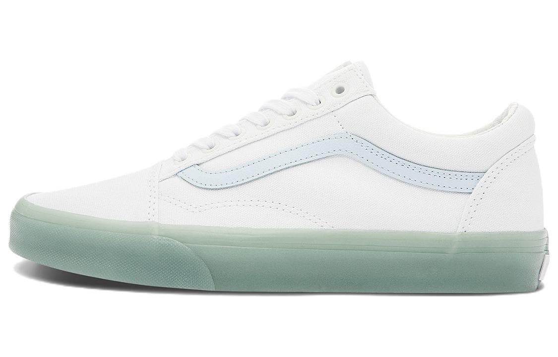 Vans Old Skool Side Stripe Lightweight Wear Resistant Low Top Casual Skate Shoes Unisex Blue