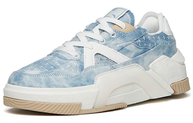 Anta Low-Top Skateboard Shoes Women's Blue 5