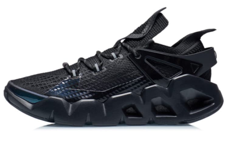 LiNing Essence 2.3 Delta Cushioning Breathable Low-Top Vintage Basketball Shoes Women's Black 2