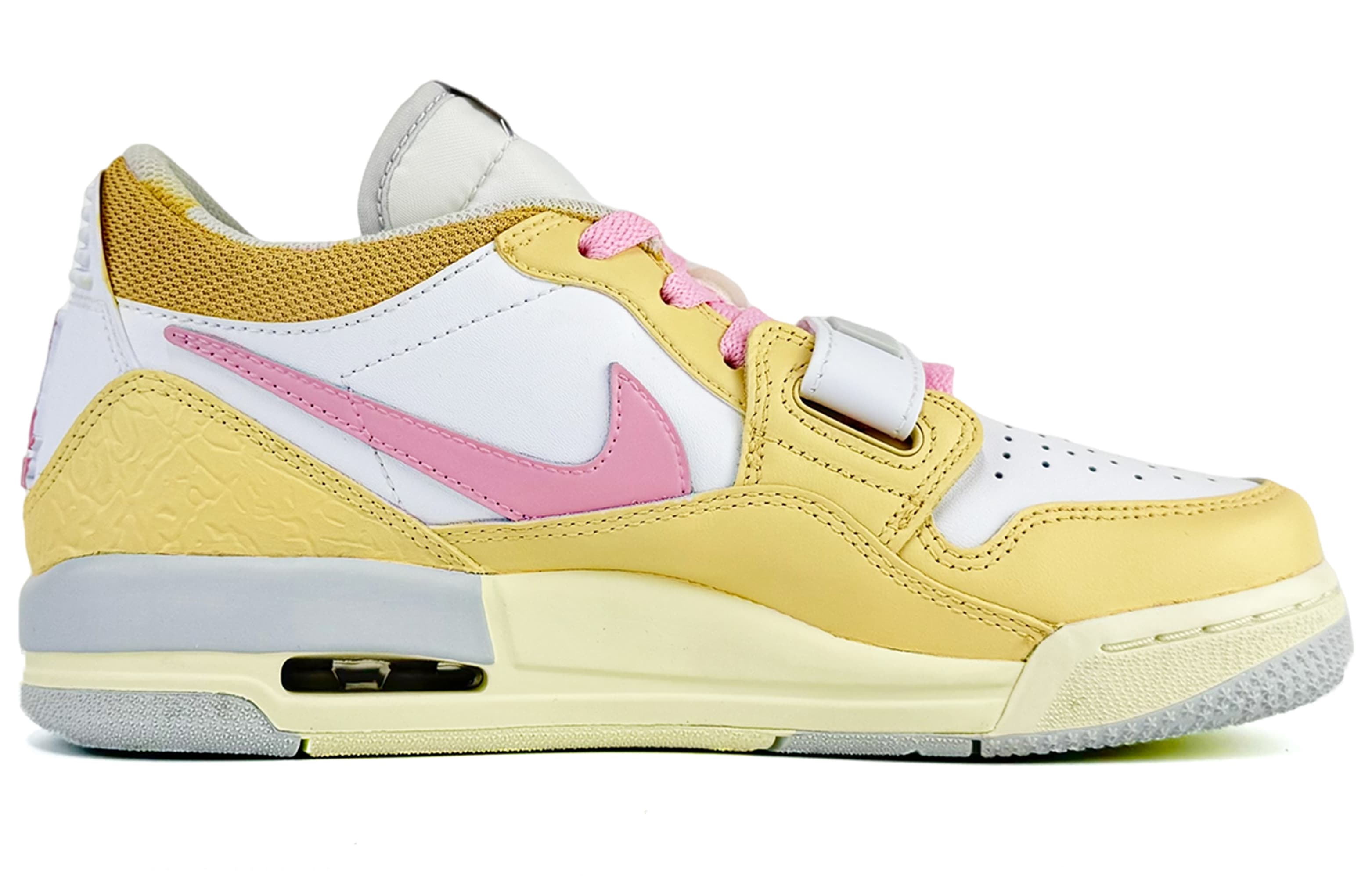 Jordan Legacy 312 SuiXin Little Usagi Anti-Slip Wear-Resistant Low-Top Vintage Basketball Shoes GS Yellow Pink 4