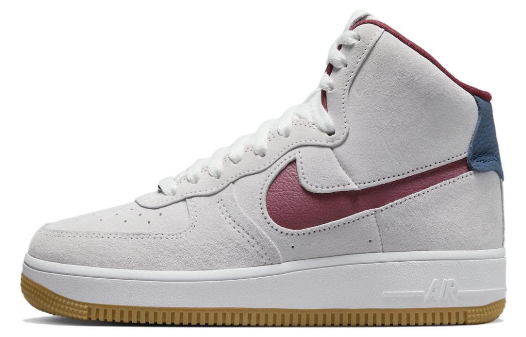 Nike Air Force 1 High Sculpt Grey Suede Women's 2