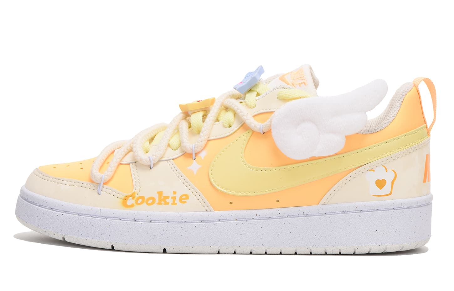 Nike Court Borough Low Chestnut Low-Top Skateboard Shoes Women's Yellow 4