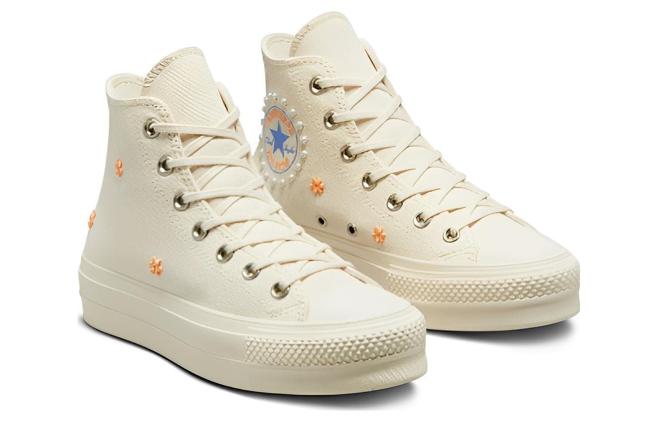 Converse Chuck Taylor All Star Lift Platform Hi Pearls Natural Ivory Women's 6