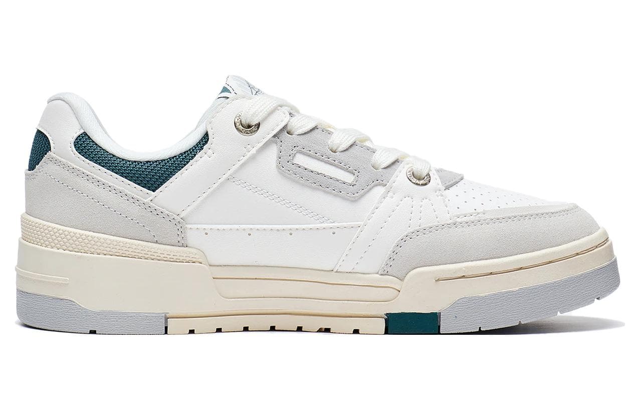 LiNing Journey 1.5 Anti-Slip Wear-Resistant Low-Top Skateboard Shoes Women's White Gray Green 3