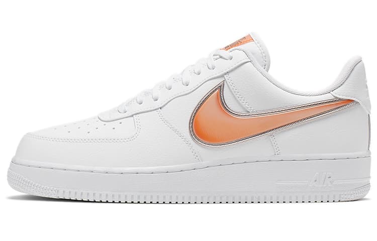 Nike Air Force 1 Low Oversized Swoosh White Orange Peel 2
