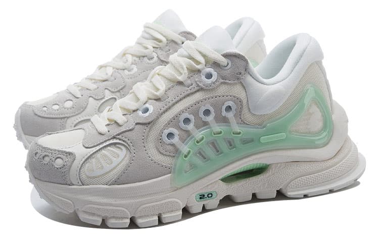 LiNing Furious Rider ACE 2 Casual Shoes Women's Low-Top White/Green 5