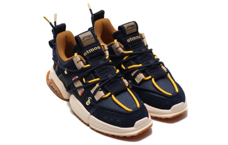Atmos x LiNing Titan 20SP-S Low-Top Casual Shoes Unisex Blue 6