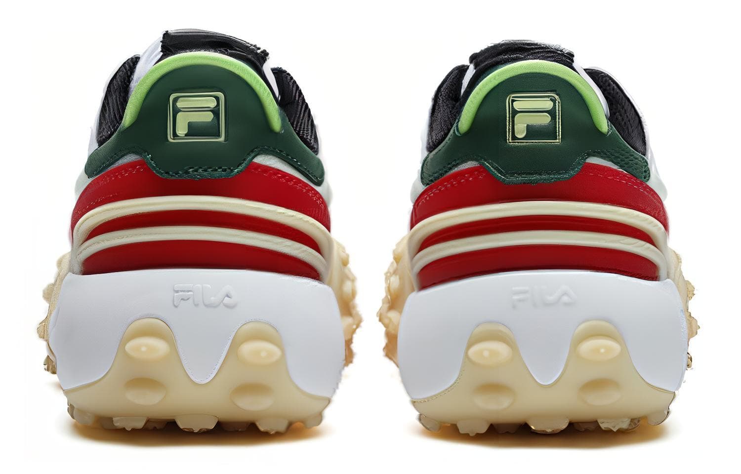 FILA Gara Chunky Sneakers 'White Red Green' Women's 6