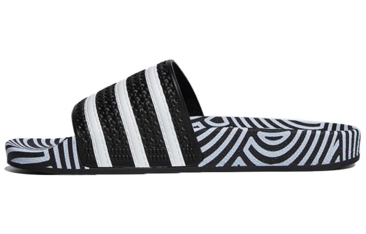 Adilette Hirocoledge X Adidas Originals Slides 'Takahashi Hiroko - Black White' 2