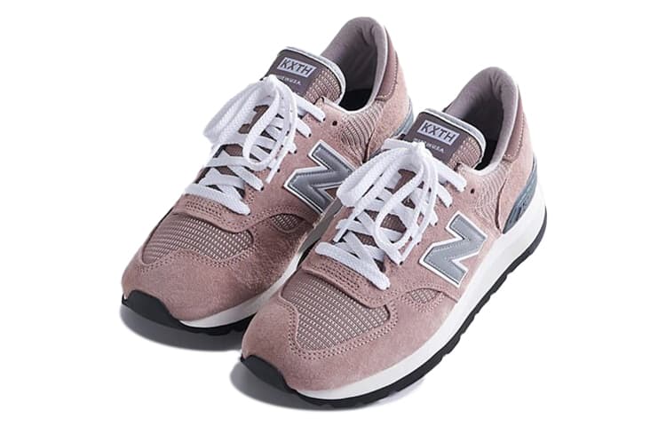 New Balance 990v1 Kith Dusty Rose Without Socks 6
