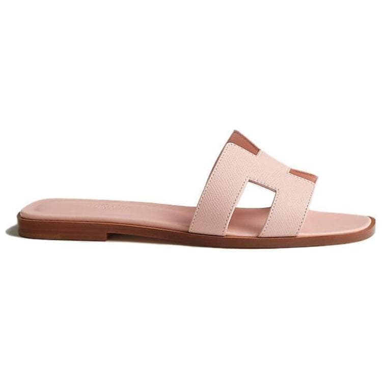 HERMES Oran Sandal Rose Pale Epsome Leather 4