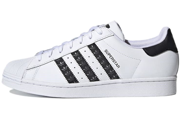 Adidas Superstar 'Logo Stripes   White Black'