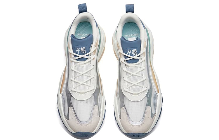 Anta Millennium 4.0 Anti-Slip Wear-Resistant Low-Top Sports Casual Shoes White Gray Silver 6