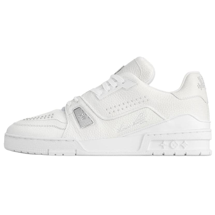 LOUIS VUITTON Trainer 2025 Spring Men's Collection Low-Top Skateboard Shoes Men's White 2