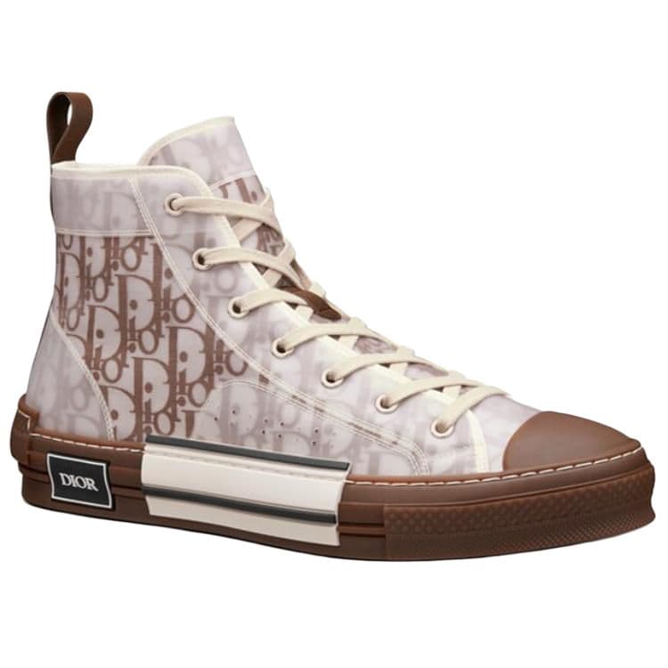 DIOR B23 High Top Coffee White DIOR Oblique 5