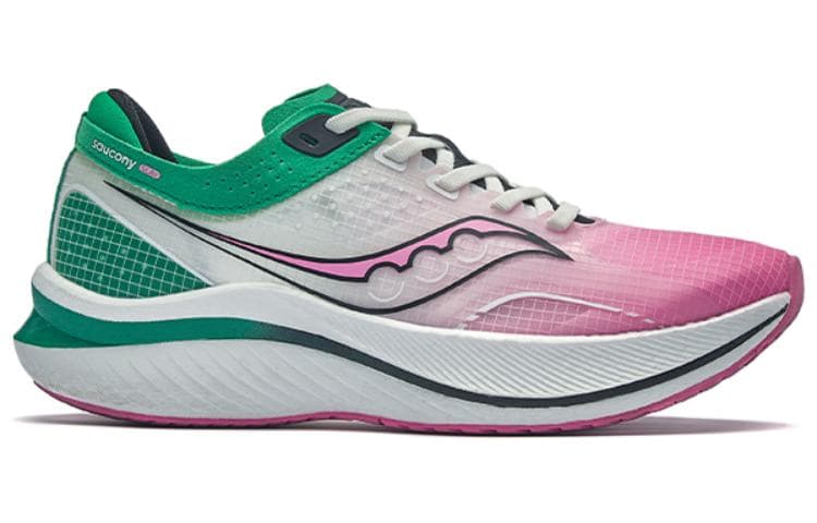 Saucony Saly Running Shoes Unisex Low-Top White/Green/Pink 3