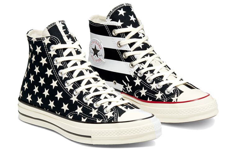 Converse Chuck Taylor All Star 70 Hi Archive Restructured American Flag Black White 6