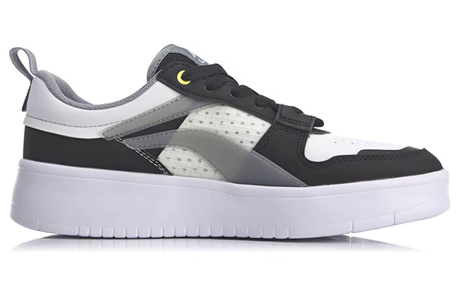 LiNing Wave Superwave Lite Anti-Slip Wear-Resistant Low-Top Skateboard Shoes Men's White Black Gray 4