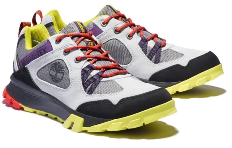 Timberland Garrison Trail Waterproof Low Hikers 'Gray Black Yellow' 5