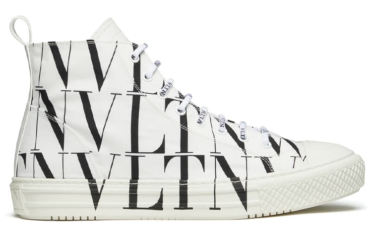 Valentino Giggies Skateboard Shoes Men's Black White 4