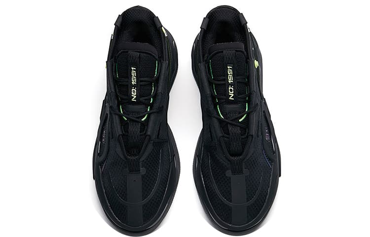 Anta AT91 Mid-Top Skateboard Shoes Men's Black 6