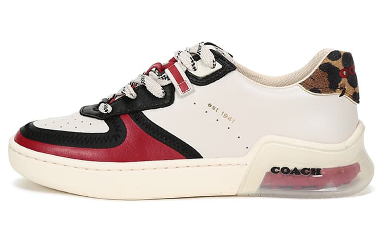 COACH CitySole Citysole Lace-Up Casual Low-Top Fashion Skate Shoes Women's Chalk White 2