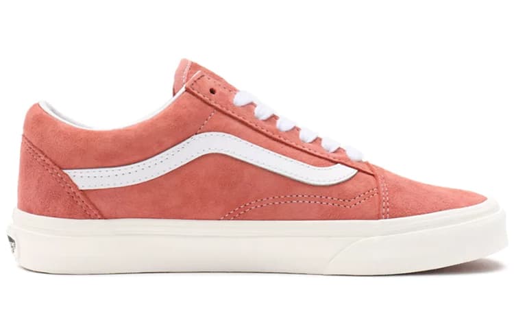 Vans Unisex Pig Suede Old Skool Sneakers Red 4