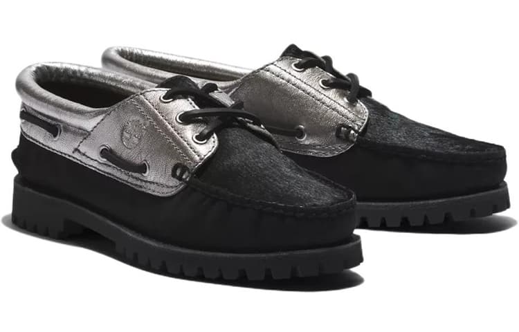 Timberland Noreen Casual Shoes Women's Low-Top Black Silver 5