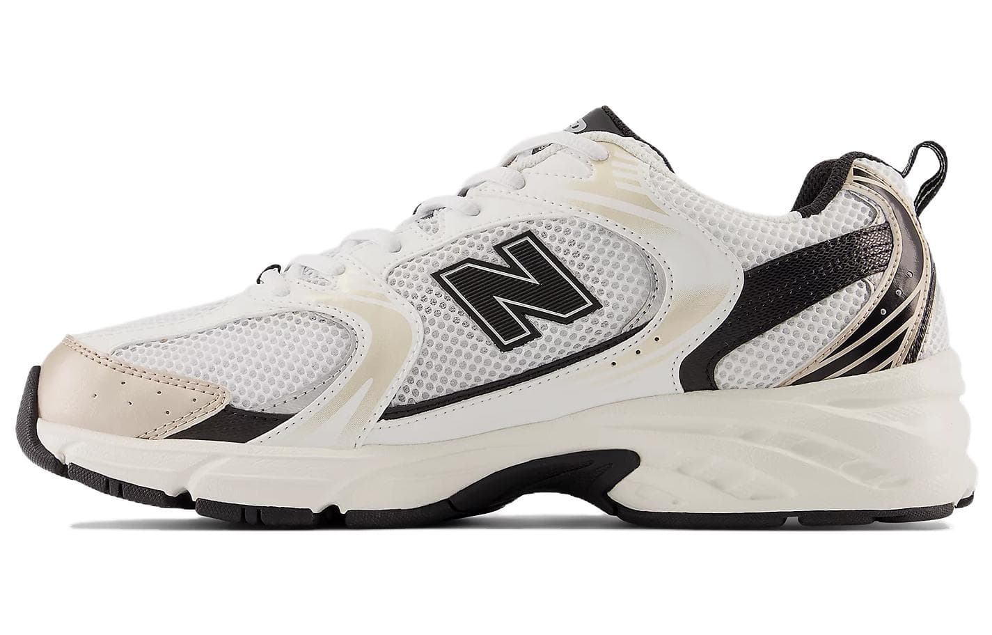 New Balance 530 White Light Gold Metallic 2